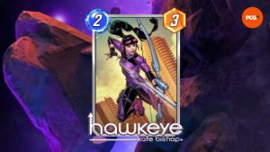 Kate Bishop, l'une des nouvelles cartes de la saison à utiliser dans les meilleurs decks Marvel Snap de la méta actuelle.