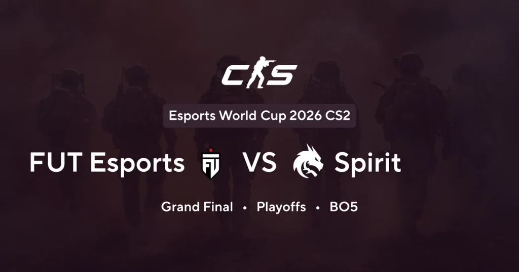 FUT Esports contre Team Spirit en grande finale CS2 de l’EWC 2026
