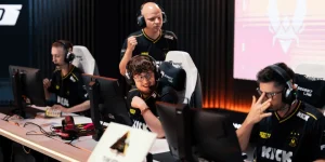 Joueurs de Team Vitality pendant un match de Counter-Strike 2