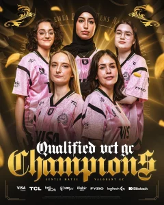 Les cinq joueuses de Gentle Mates qualifiées au Game Changers Championship 2026