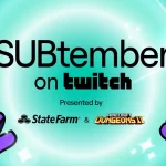 Visuel officiel Twitch pour SUBtember 2026