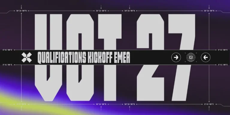 Visuel officiel des qualifications au Kickoff VCT EMEA 2027